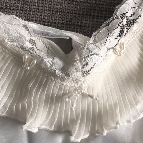 Vintage silky Cream Camisole Cacique L chiffon - Picture 3 of 9